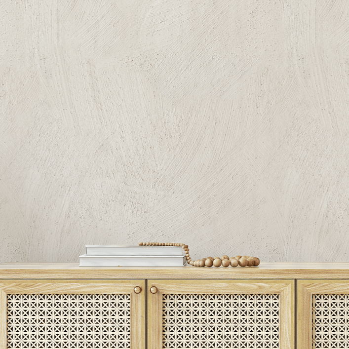 Faux Render Textured Concrete Natural Wallpaper