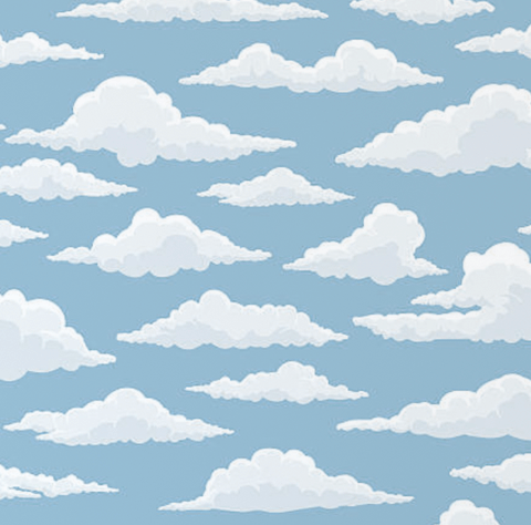 Aria Clouds Blue Sky Wallpaper