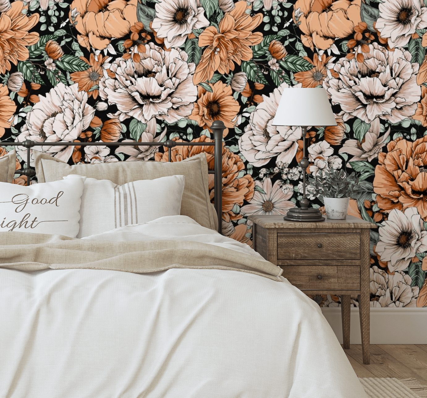 Maggie Floral Meadows Farmhouse Wallpaper