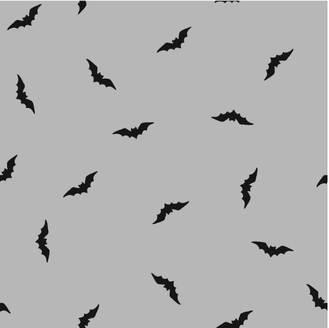 Grey Bats Self-Adhesive Halloween Wallpaper