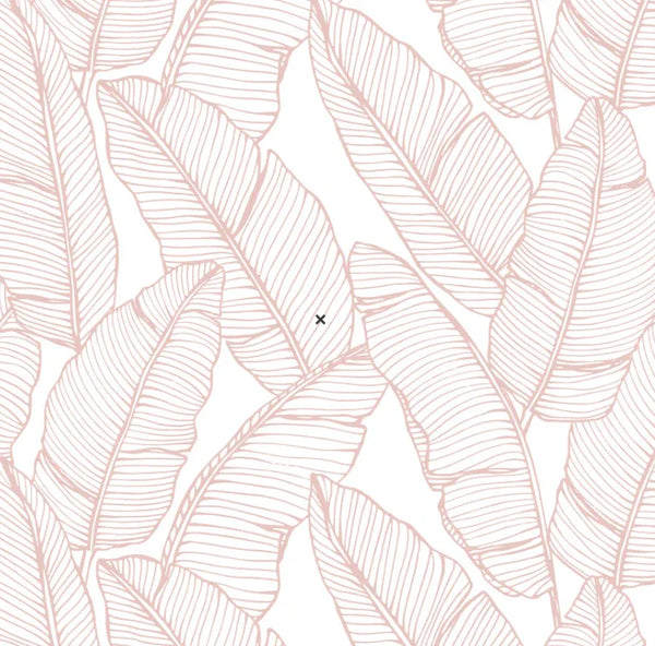 Bailey Dusty Pink Hamptons Palms Wallpaper Coastal for Homes