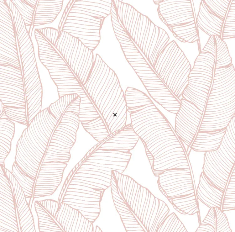 Bailey Dusty Pink Hamptons Palms Wallpaper Coastal for Homes