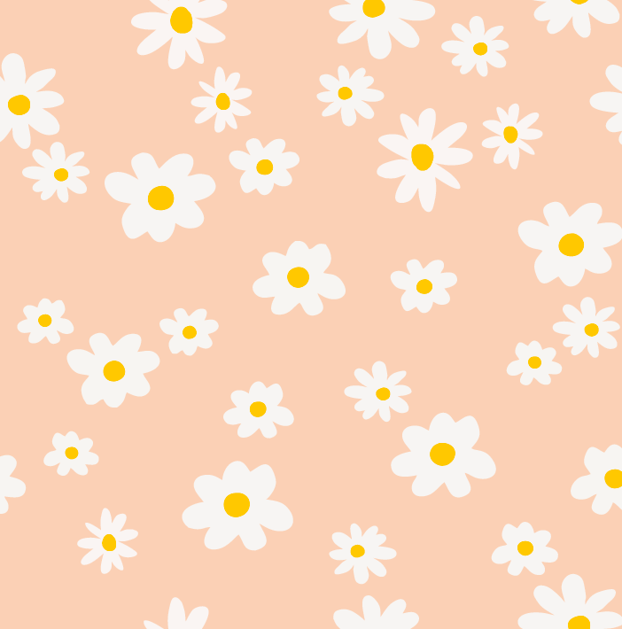 Clara Farmhouse Floral Daisy Pink Wallpaper