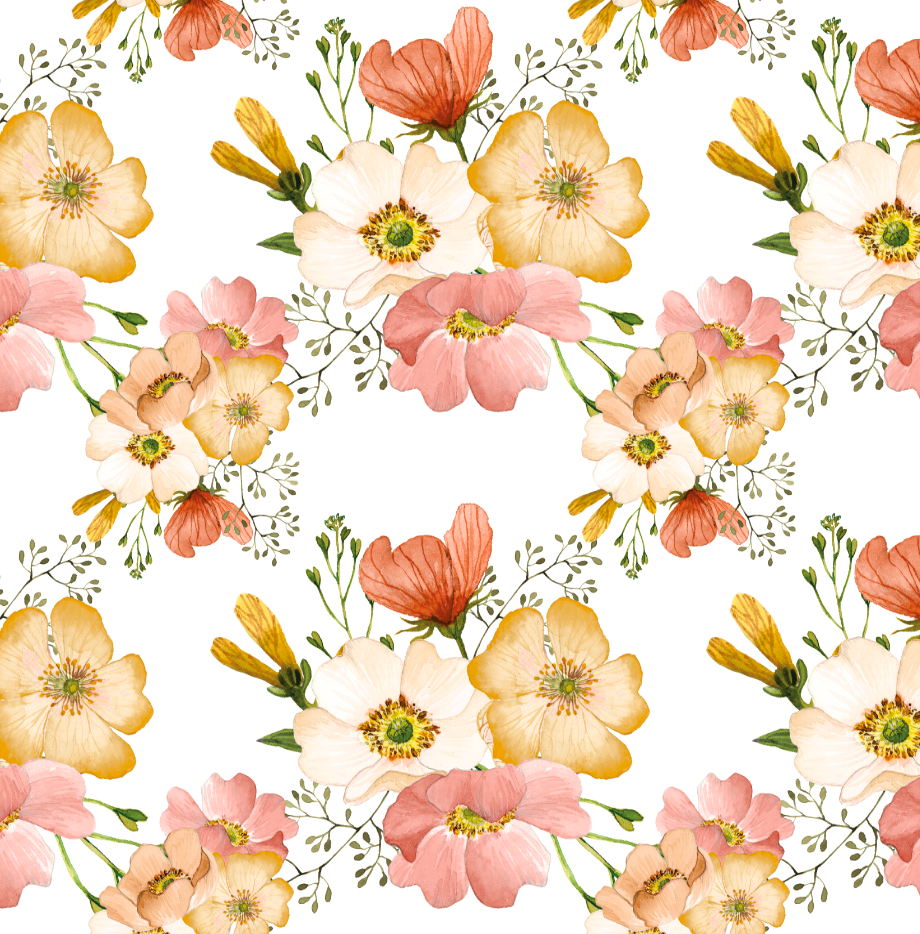 Marigold Vintage Bohemian Floral Wallpaper