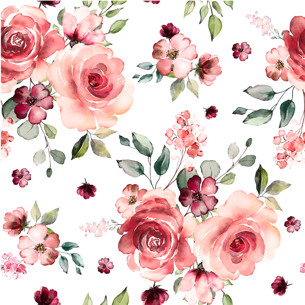 Renee Floral Rose Wallpaper