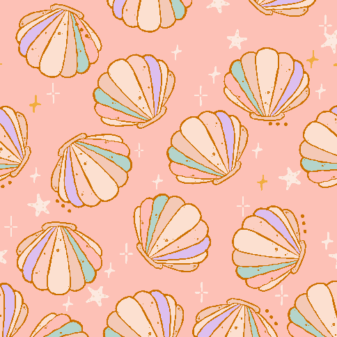 Sea Shell Boho Beach House Wallpaper