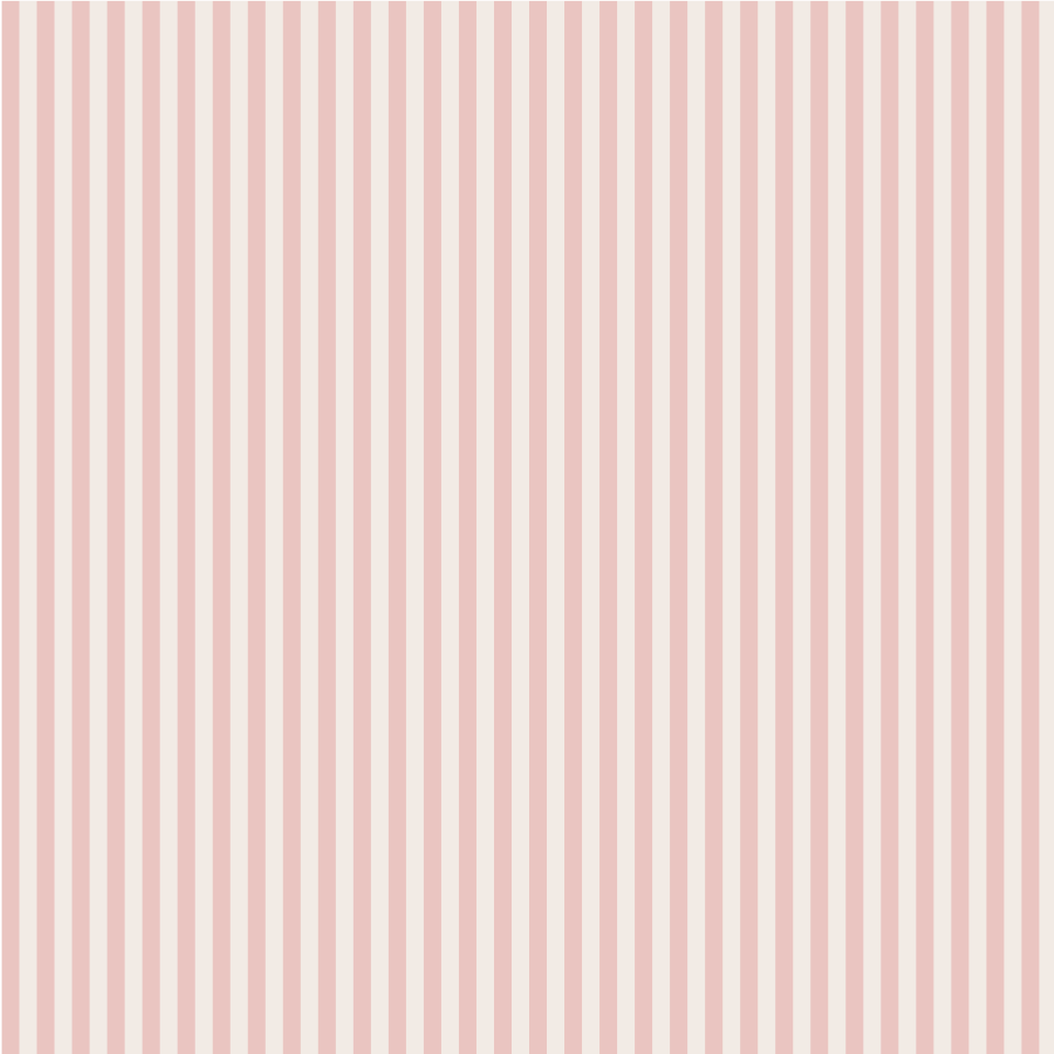 Mini Stripes Pink Hamptons Wallpaper