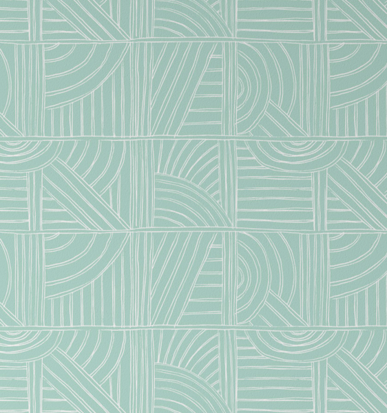 Dex Aqua Geometric Wallpaper