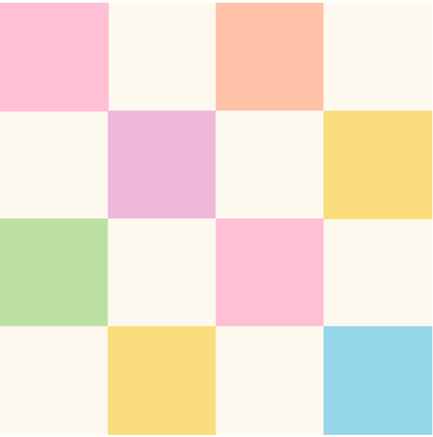 Colourful Checkers Danish Pastels Wallpaper