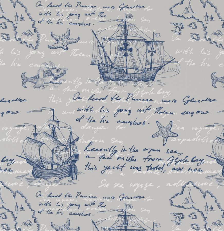 Sailor Vintage Nautical Wallpaper
