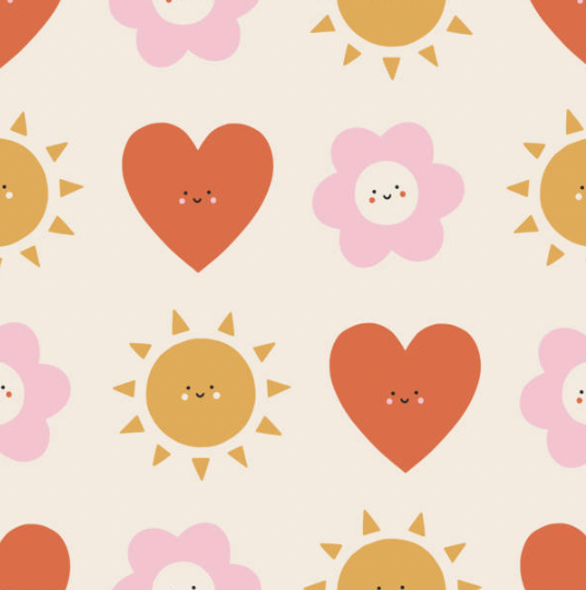 Jude Boho Pink & Rust Floral Playroom Wallpaper