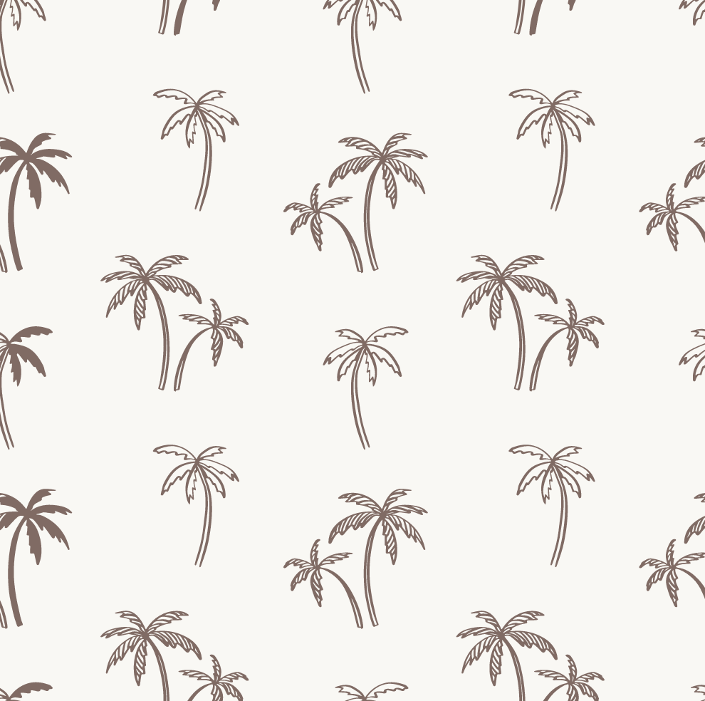 Andy Brown Tropical Palms Beachhouse Wallpaper
