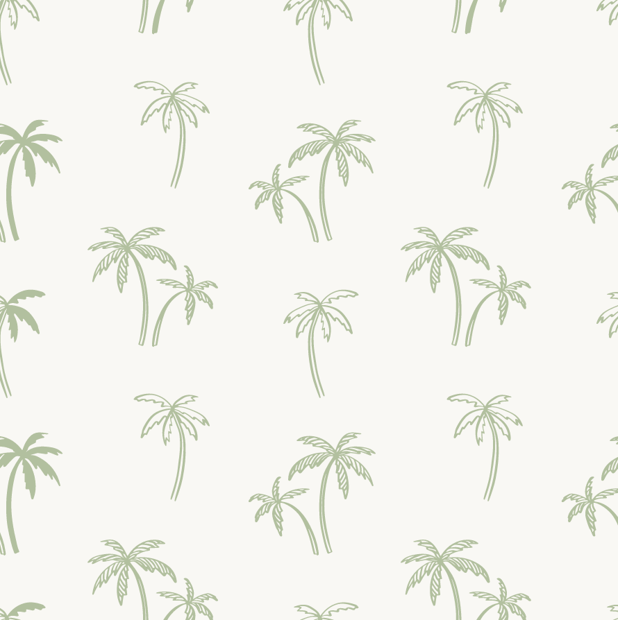 Andy Sage Green Tropical Palms Beachhouse Wallpaper