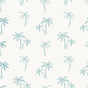 Andy Seafoam Tropical Palms Beachhouse Wallpaper