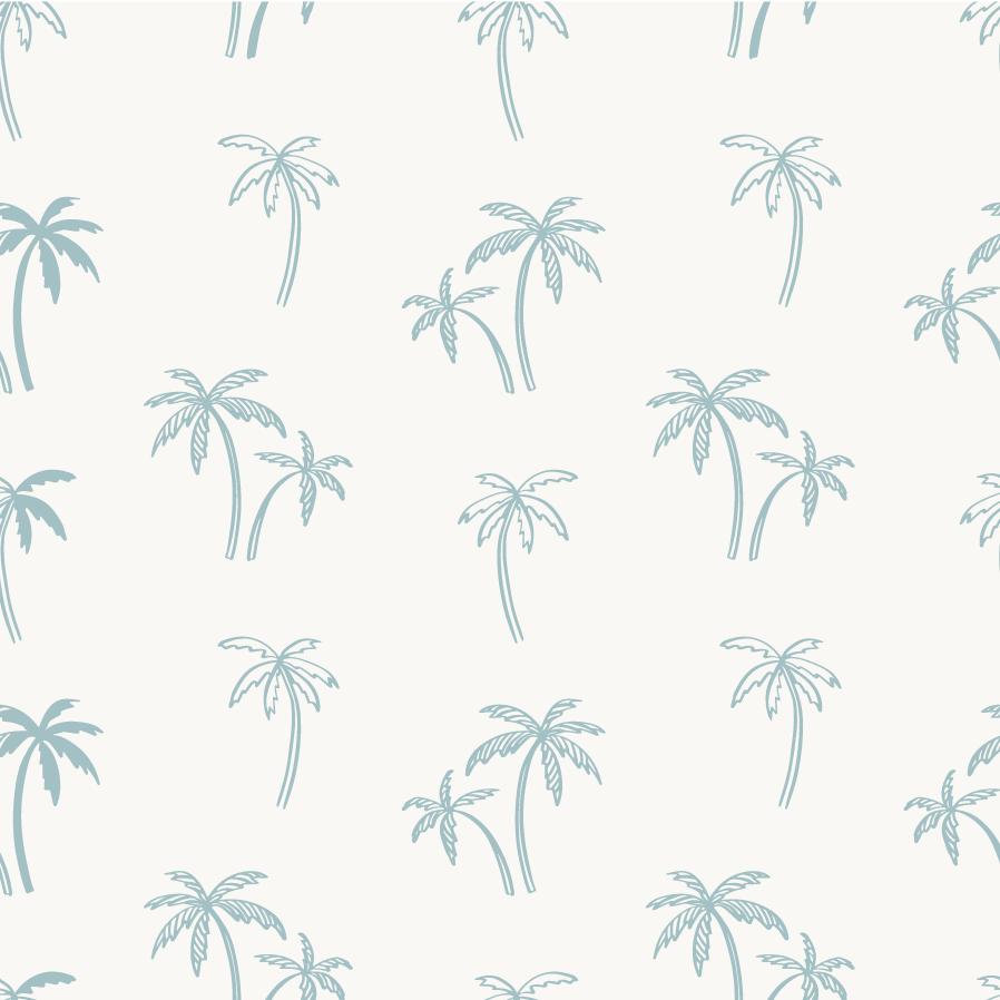 Andy Seafoam Tropical Palms Beachhouse Wallpaper