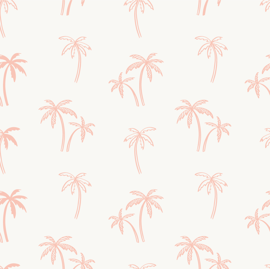 Andy Pink Tropical Palms Beachhouse Wallpaper