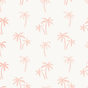 Andy Pink Tropical Palms Beachhouse Wallpaper