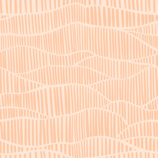 Dune Ripples Lines Peachy Orange Wallpaper