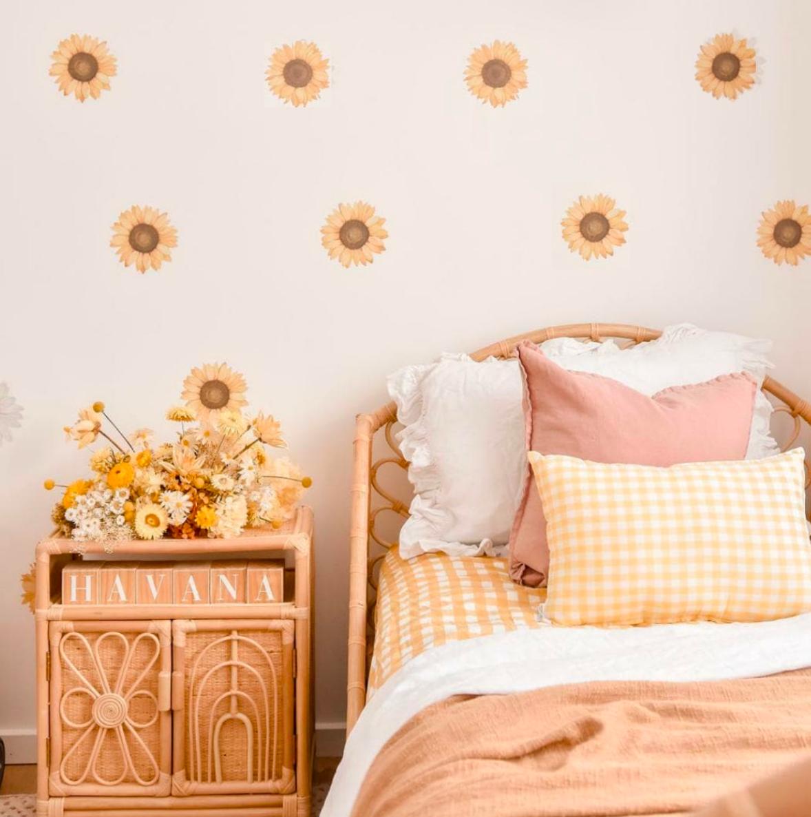 Mini Sunflower Wall Decals