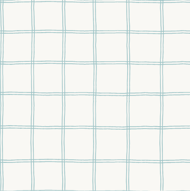 Austin Grid Seafoam Wallpaper