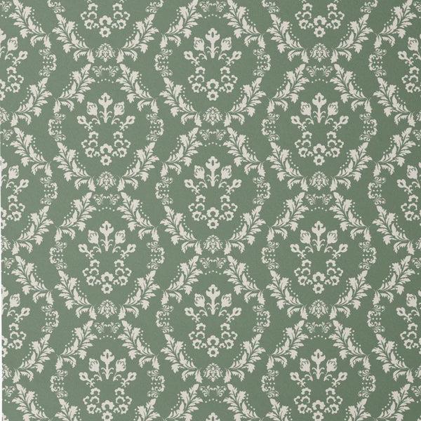 Agnes Green Heritage Rustic Farmhouse Wallpaper