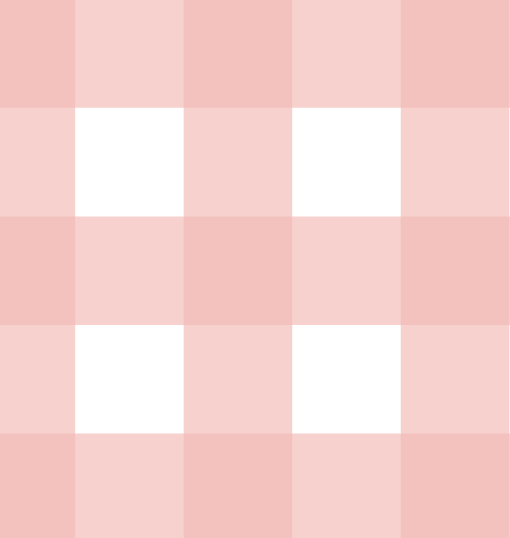 Gingham Check Petal Pink Arch Decal