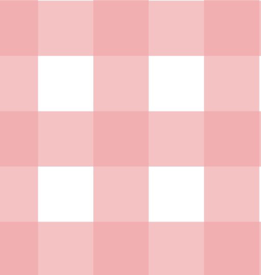 Gingham Check Blush Pink Arch Decal