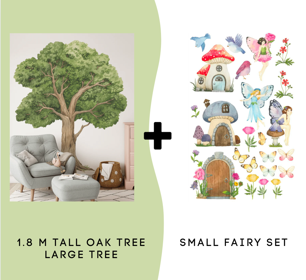 Oak Tree & Fairy Wall Decal BUNDLE PACKS