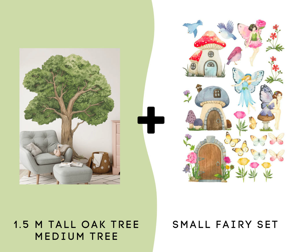 Oak Tree & Fairy Wall Decal BUNDLE PACKS