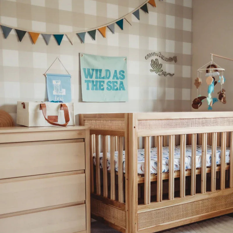 Jumbo Traditional Gingham Wallpaper - Wheat