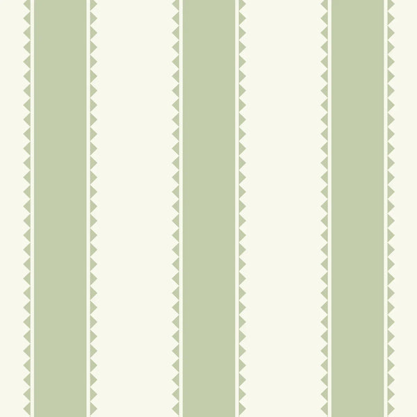 Elliot Stripes Sage Green Wallpaper
