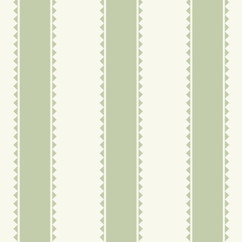 Elliot Stripes Sage Green Wallpaper