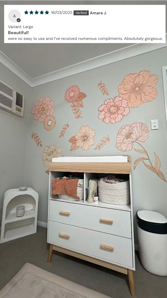 Allie Flower Wall Decals