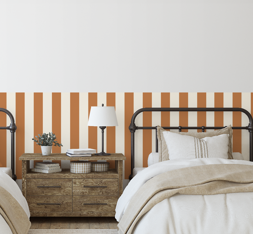 Half Wall Panels - Wide Stripe