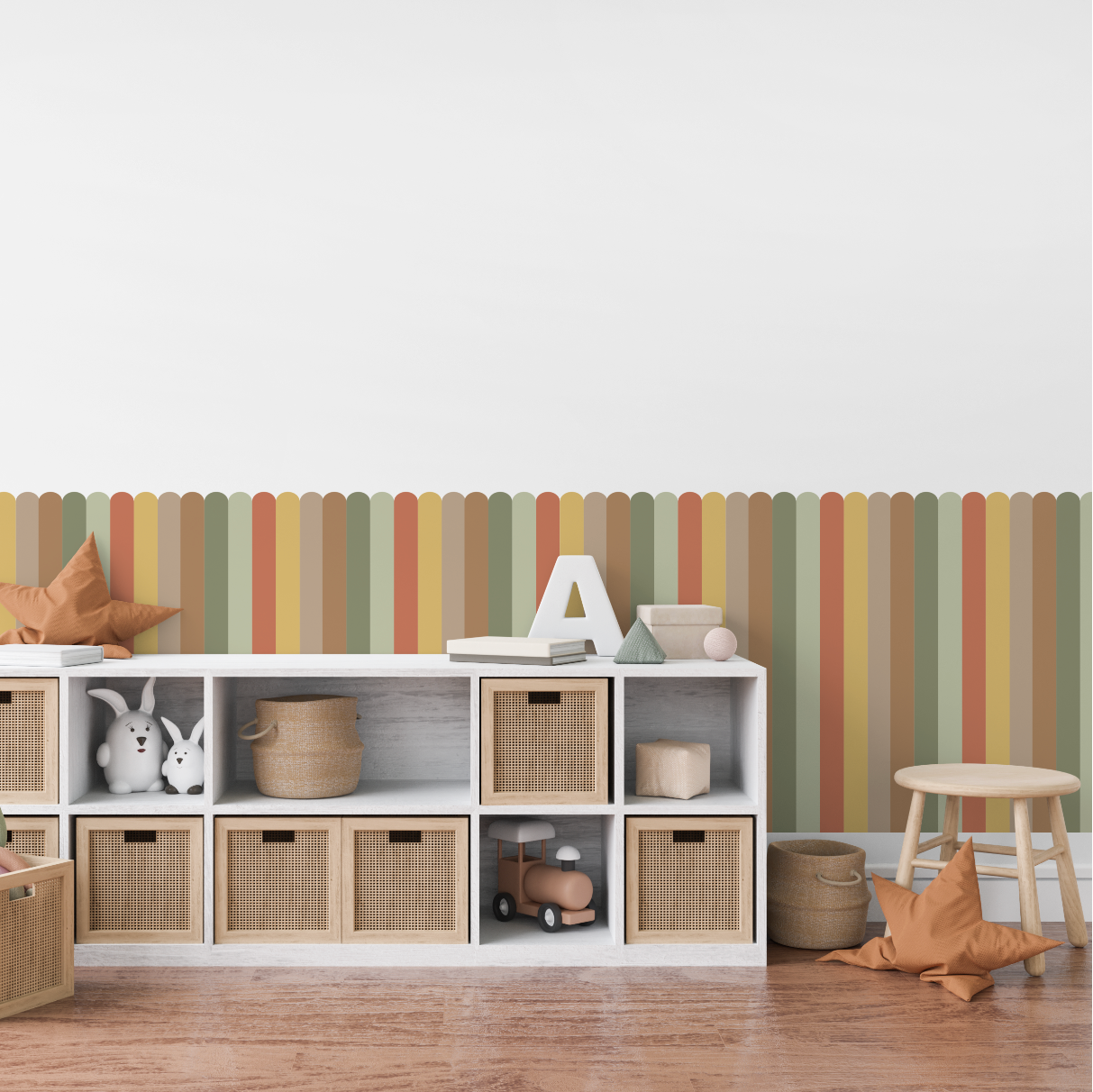 Half Wall Panels - Warm Earth