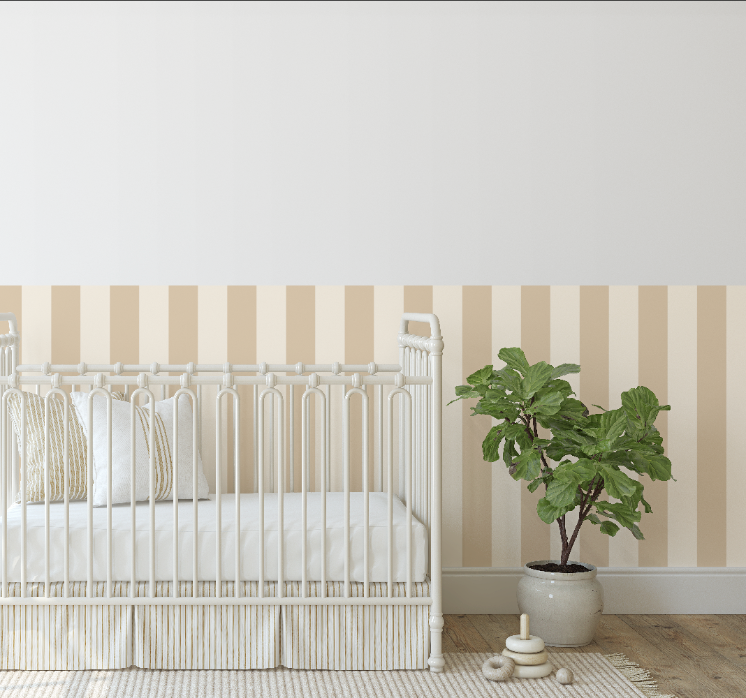 Half Wall Panels - Wide Stripe