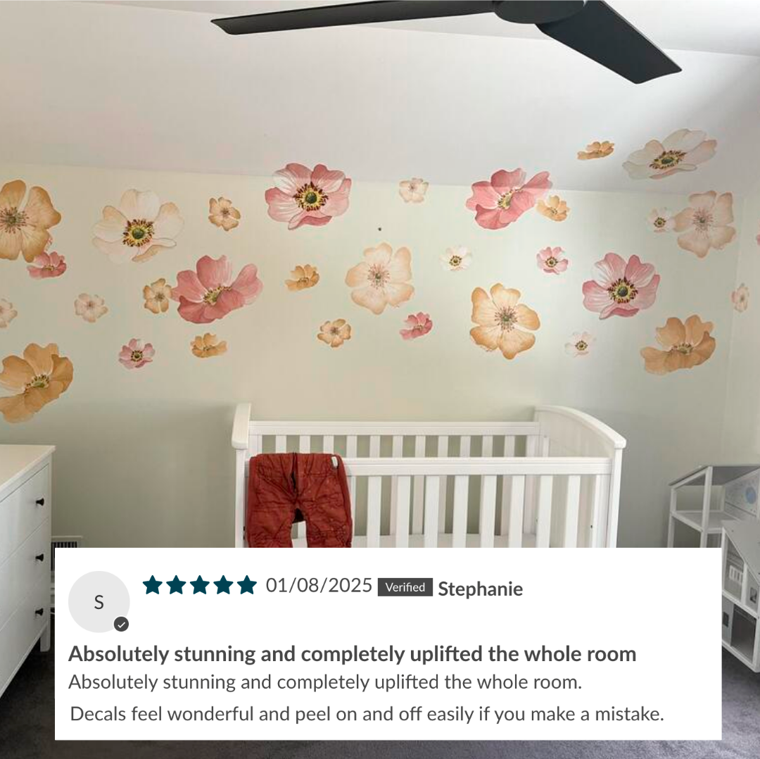 Marigold Floral Wall Decals