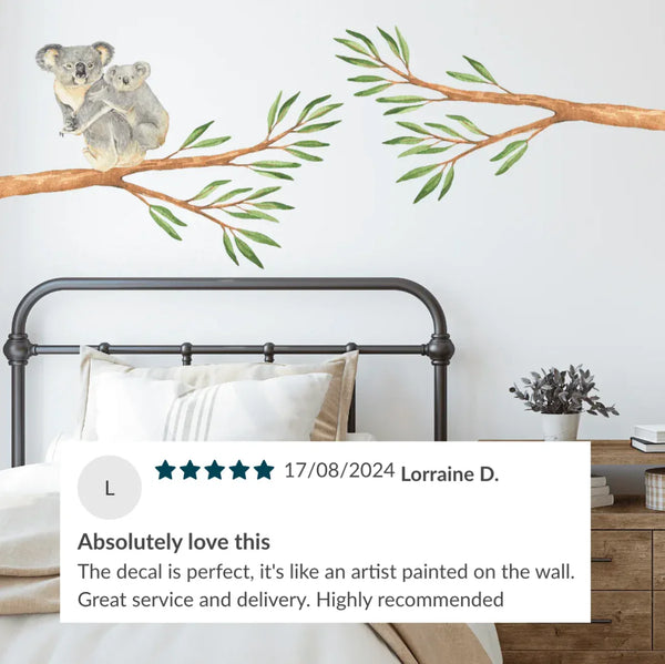 Australian Tree Branch & Koalas Wall Decals