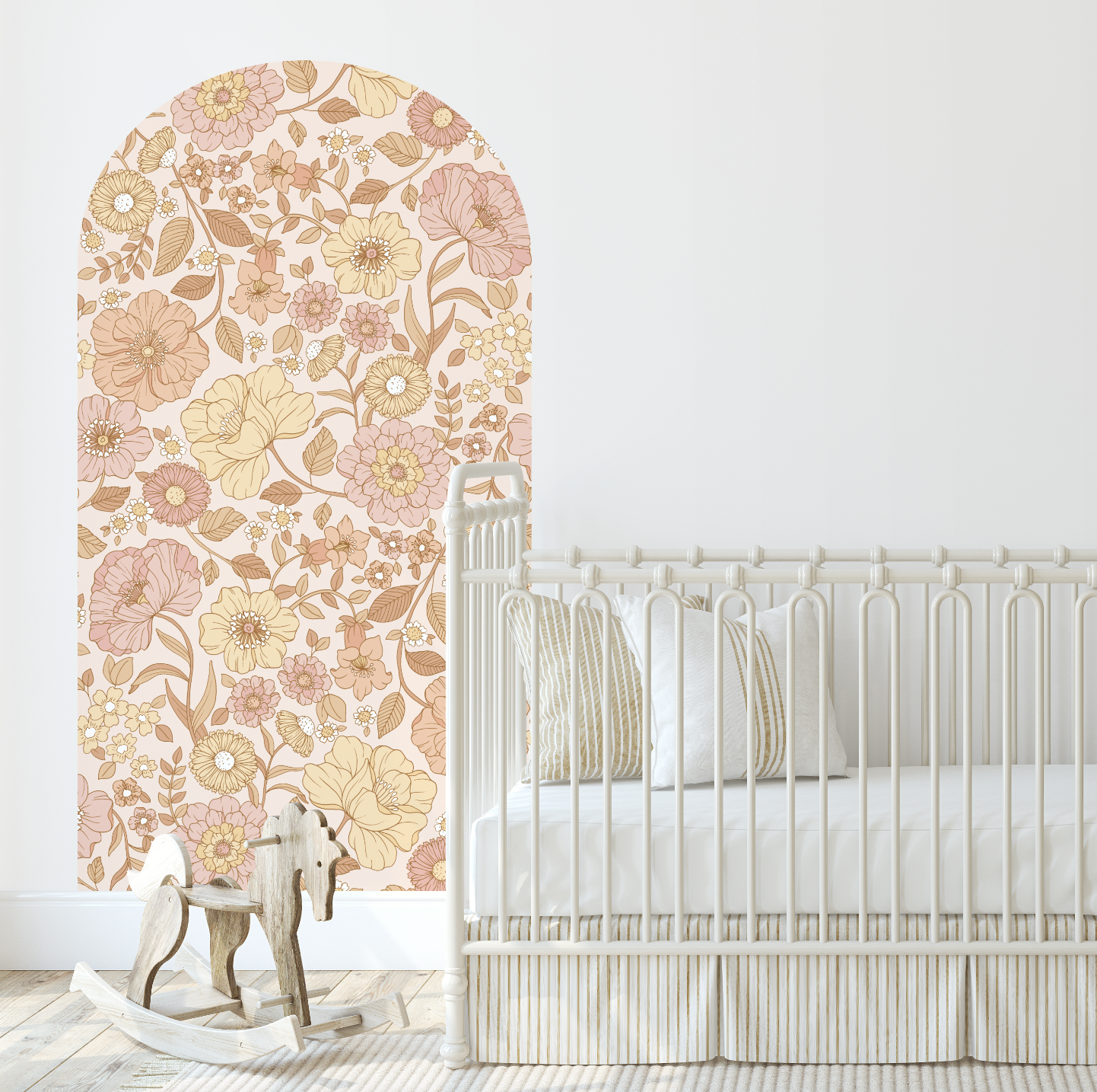 Allie Boho Floral Arch Decal