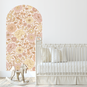 Allie Boho Floral Arch Decal