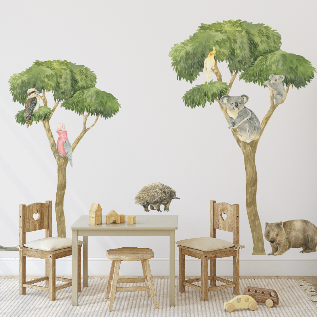 Australian Bush Animal & Gum Tree Wall Decal Bundles