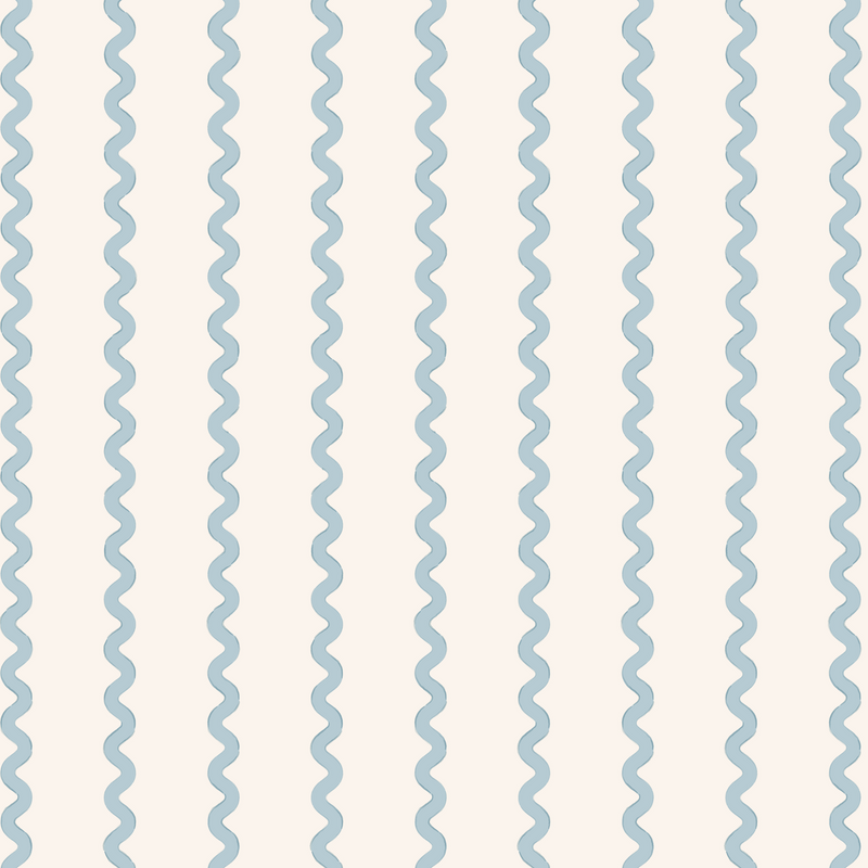 Rory Blue Ric Rac Wallpaper