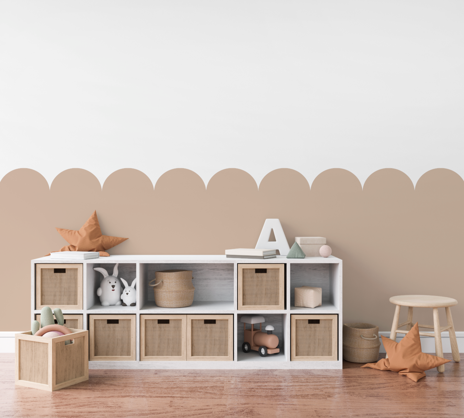 Peel & Stick Wall Scallops - 18 Colours