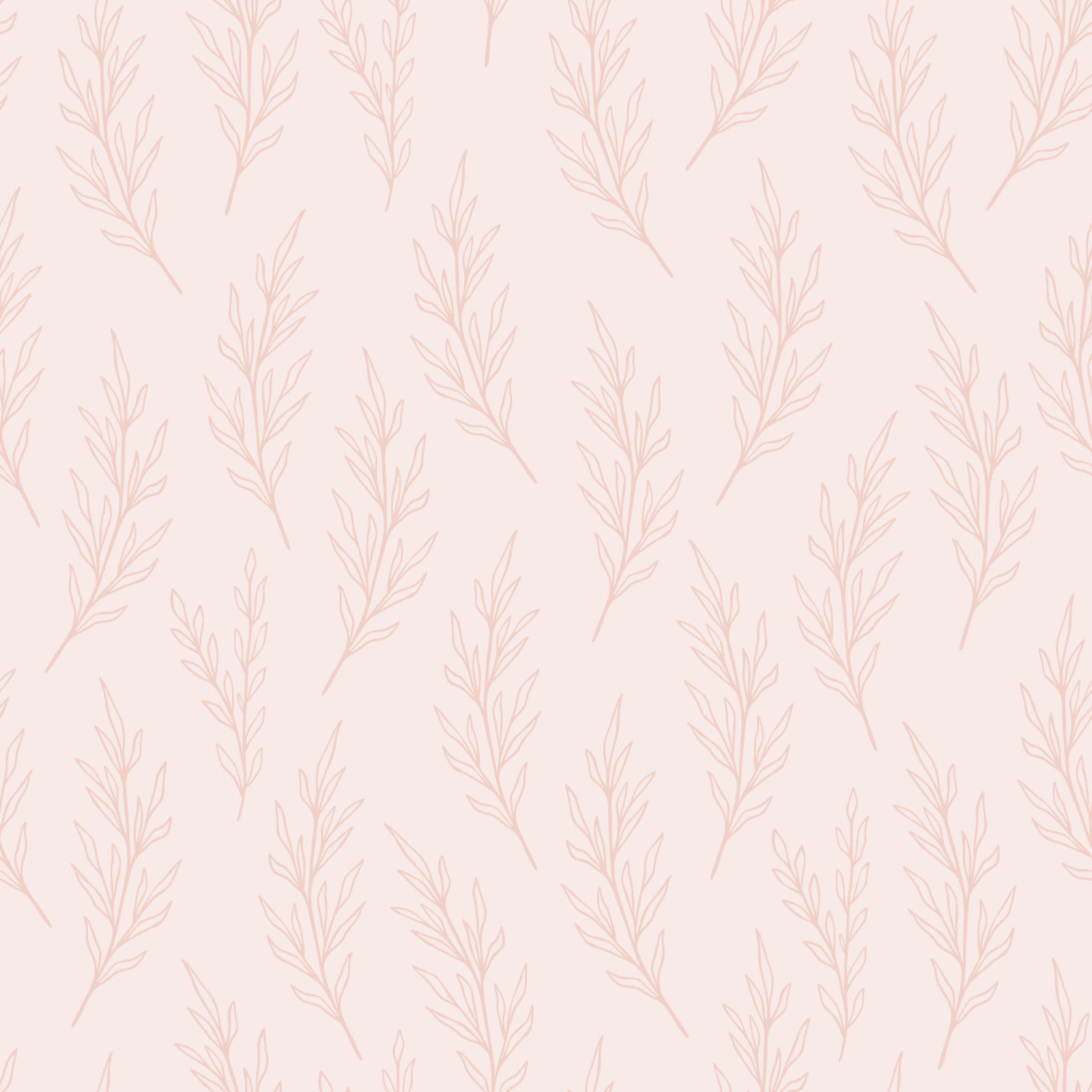 Vera Pink Dried Foliage Minimalist Wallpaper