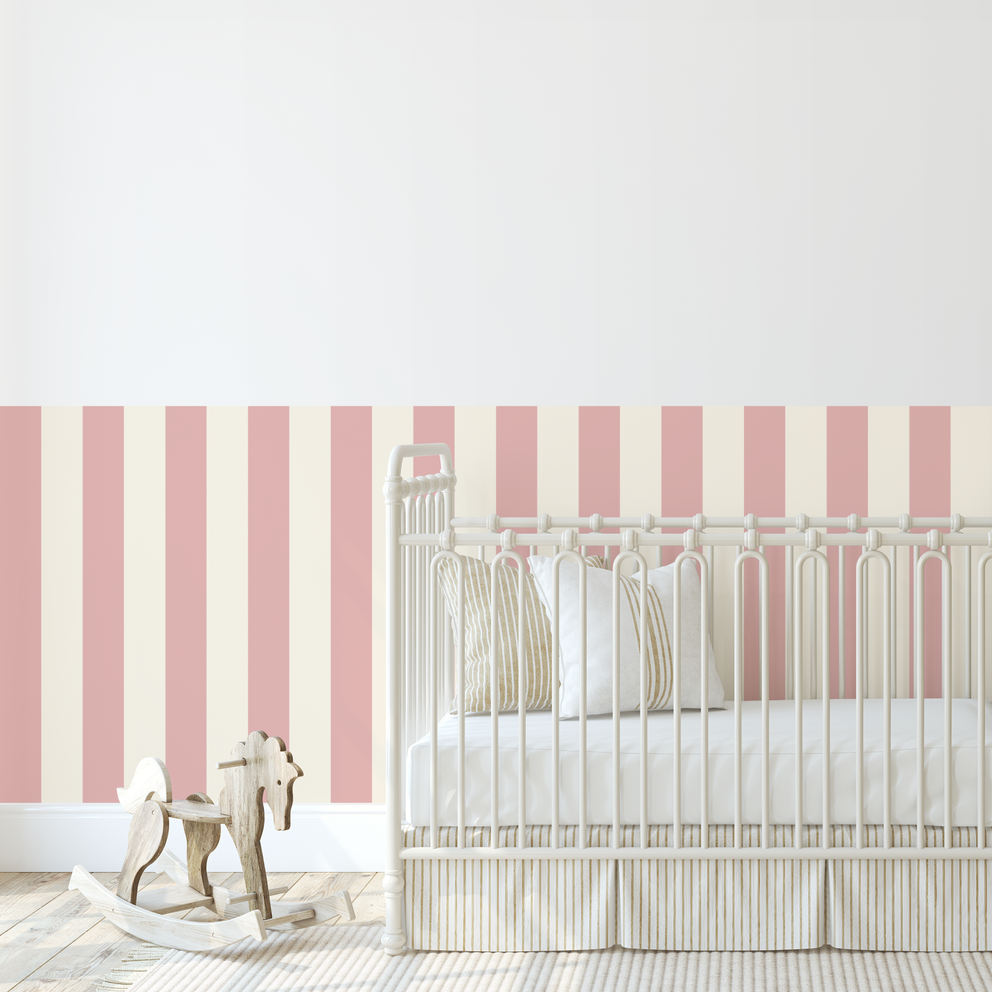 Half Wall Panels - Wide Stripe