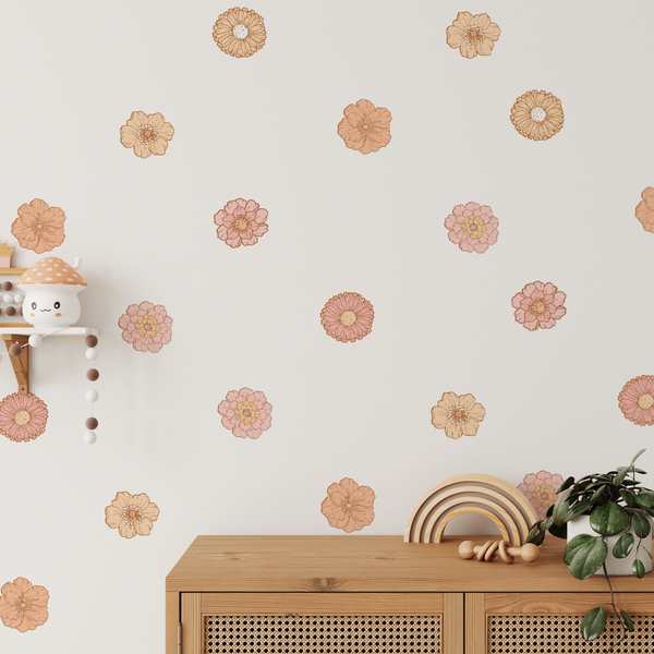 Mini Allie Boho Floral Decals