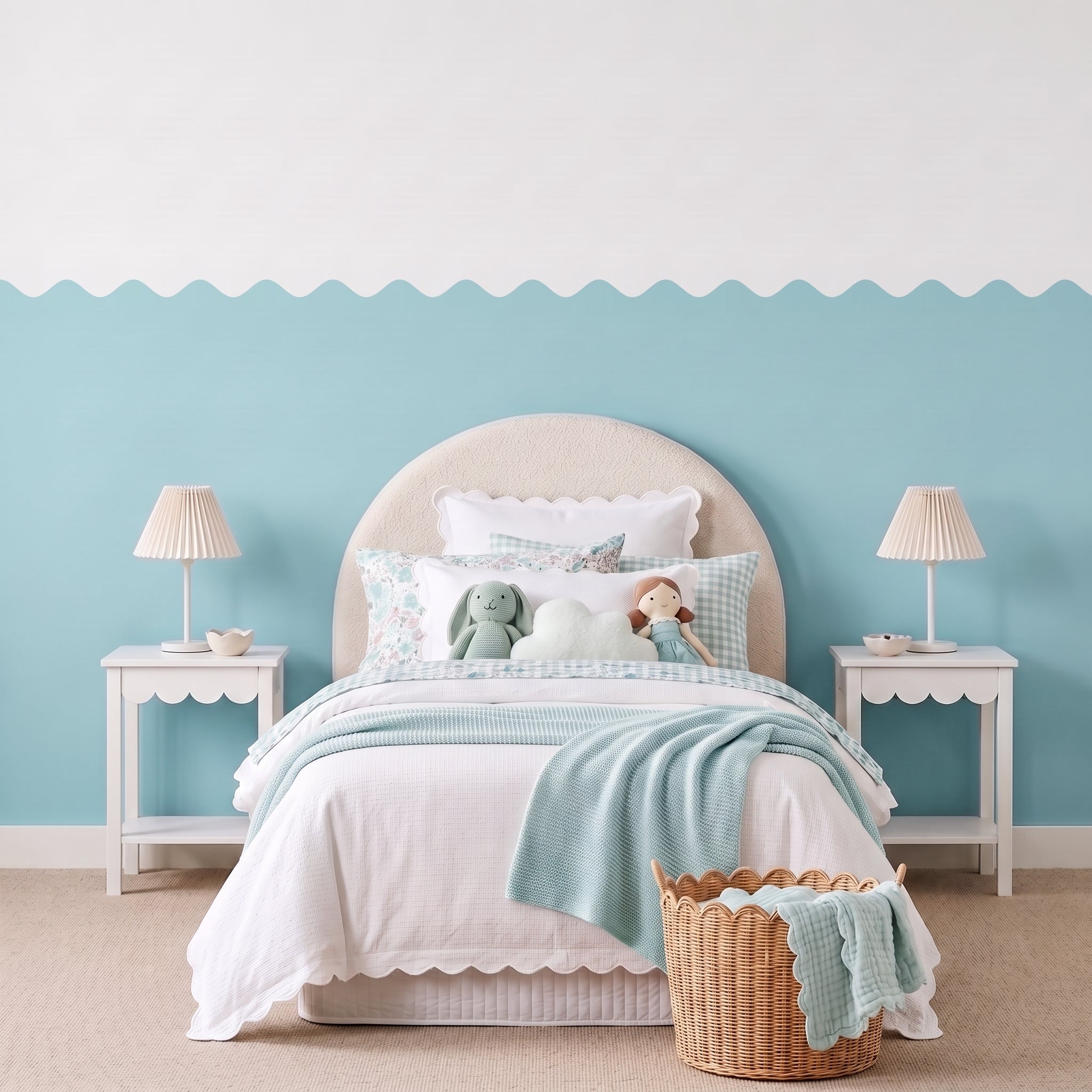 Wave Half Wall Panels - Choose a Colour