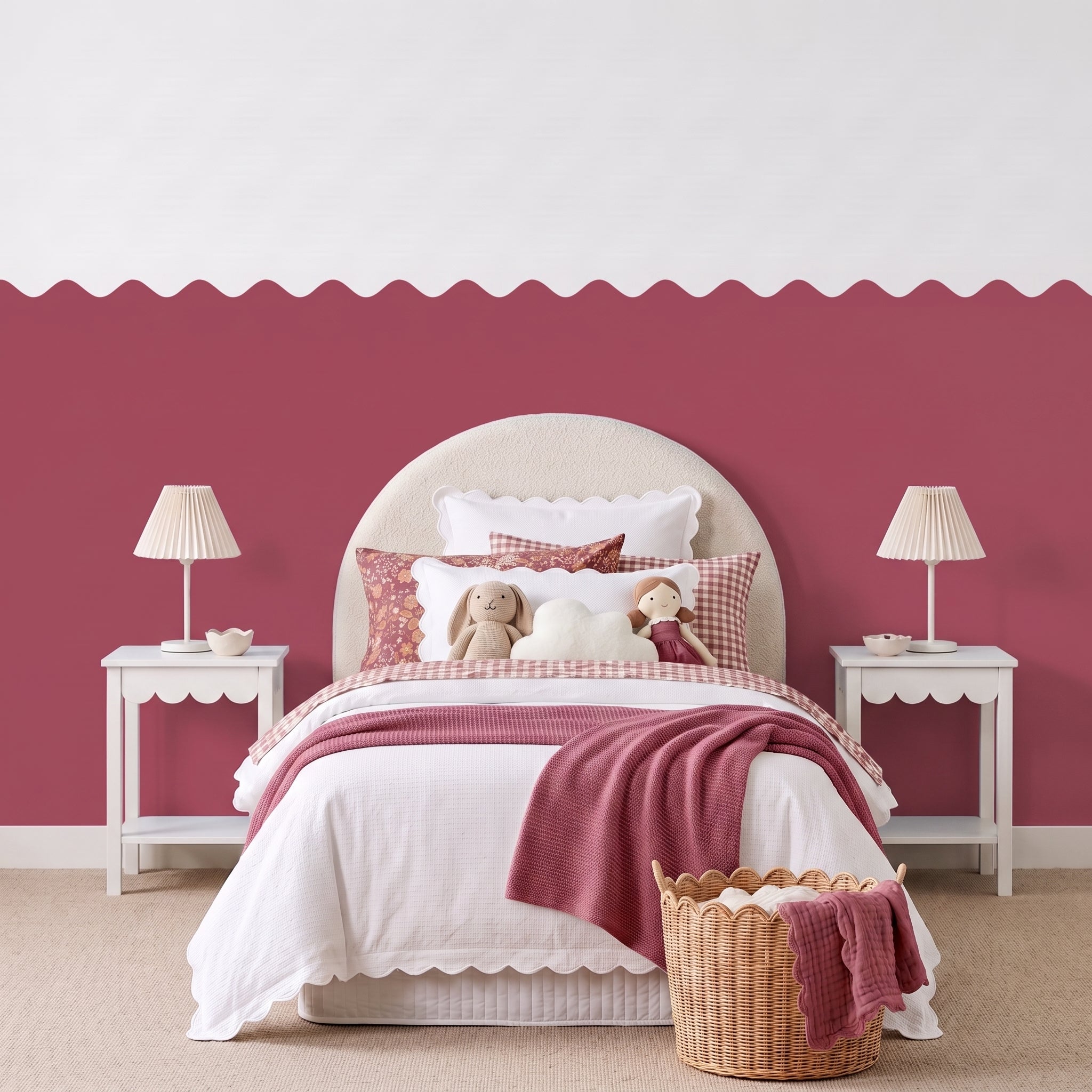 Wave Half Wall Panels - Choose a Colour