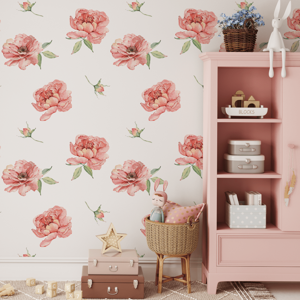 Blooming Peony Wall Decals