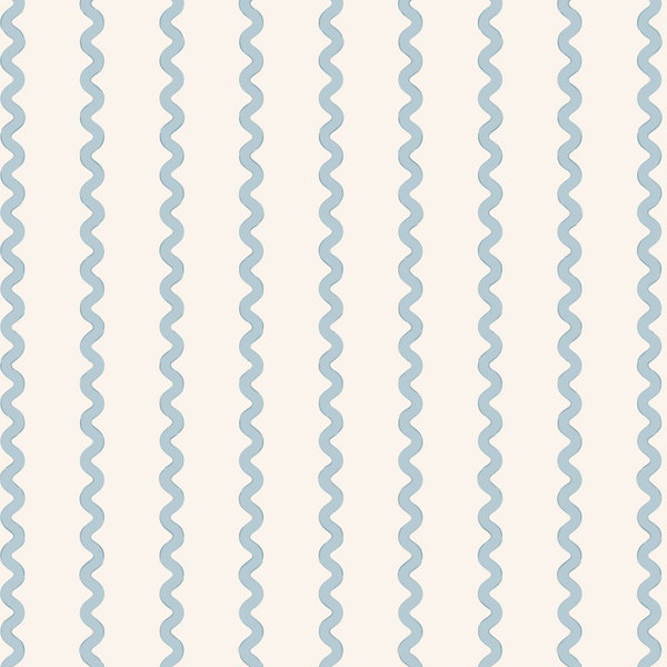 Wavy line pattern in light blue on a white background